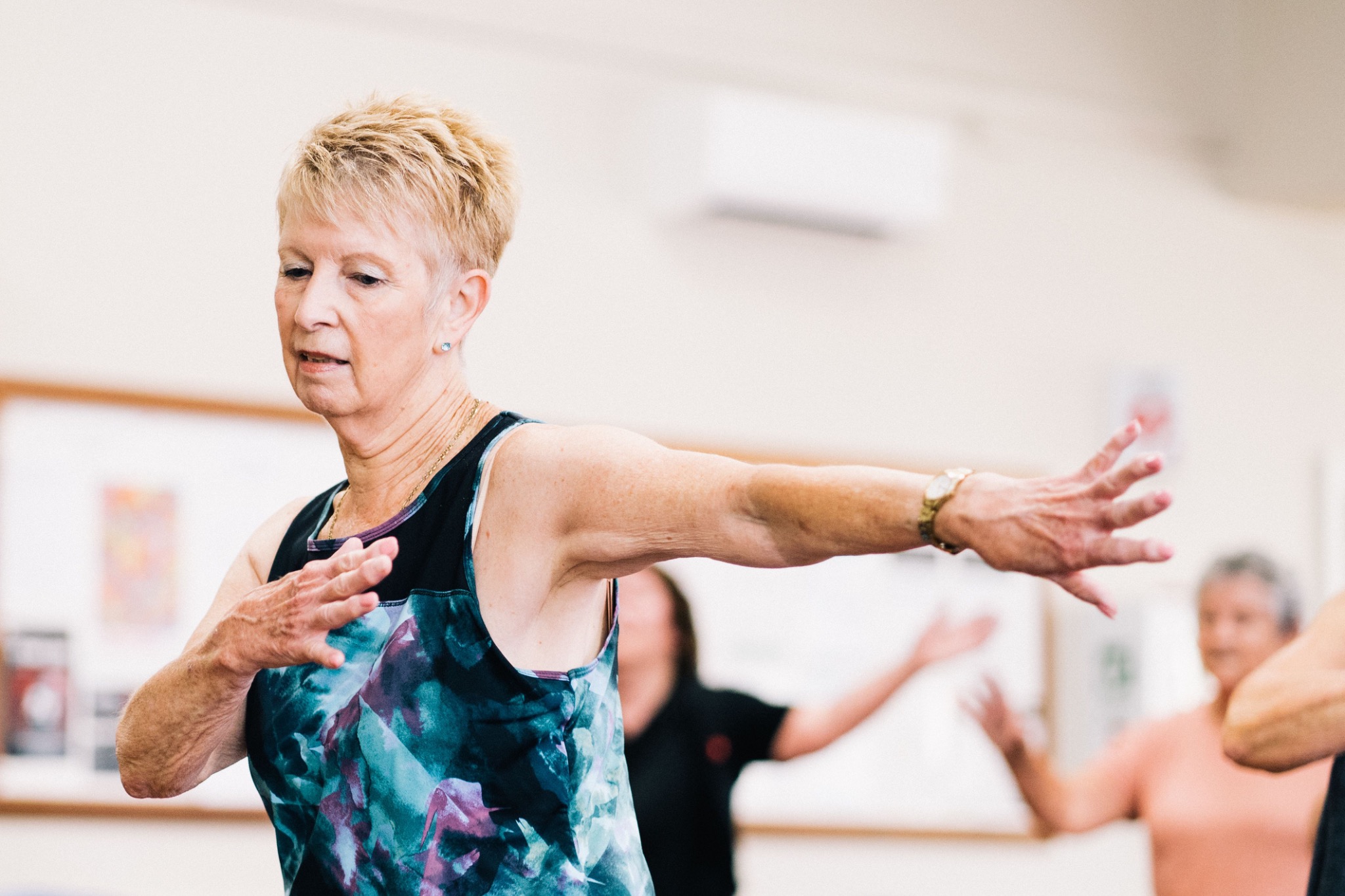 Tai Chi practice outdoors